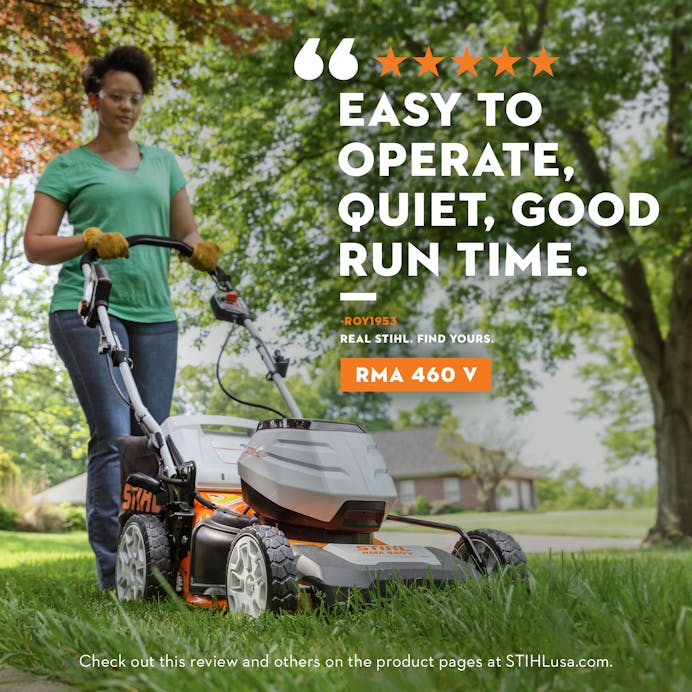STIHL® RMA 460 V 19'' 36V Self Propelled Cordless Lawn Mower