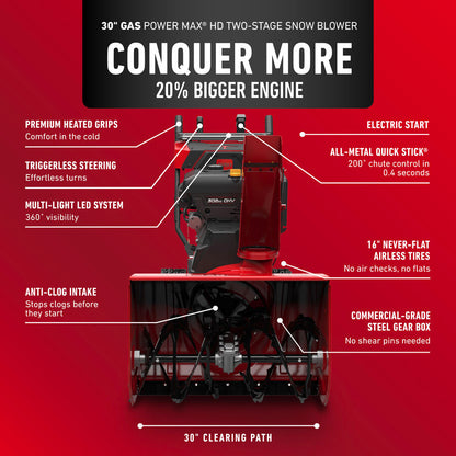 Toro 30'' Power Max HD 1030 Gas Snow Blower (39962)